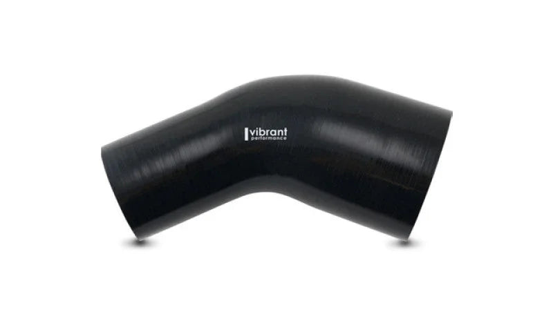 Vibrant 45 Degree Silicone Transition Elbow Hose ID 2.75in x 2.25in - Back View
