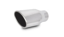 Load image into Gallery viewer, Vibrant 4.5in x 3in Oval SS Exhaust Tip (Single Wall Angle Cut Rolled Edge) - Main Product View