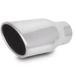 Load image into Gallery viewer, Vibrant 4.5in x 3in Oval SS Exhaust Tip (Single Wall Angle Cut Rolled Edge) - Main Product View