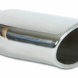Load image into Gallery viewer, Vibrant 4.5in x 3in Oval SS Exhaust Tip (Single Wall Angle Cut Rolled Edge) - Side View