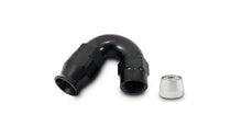 Load image into Gallery viewer, Vibrant -4AN 150 Degree Hose End Fitting for PTFE Lined Hose - Side View