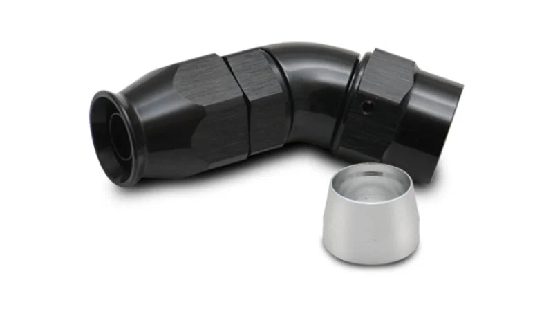Vibrant -4AN 45 Degree Hose End Fitting for PTFE Lined Hose - Main Product View