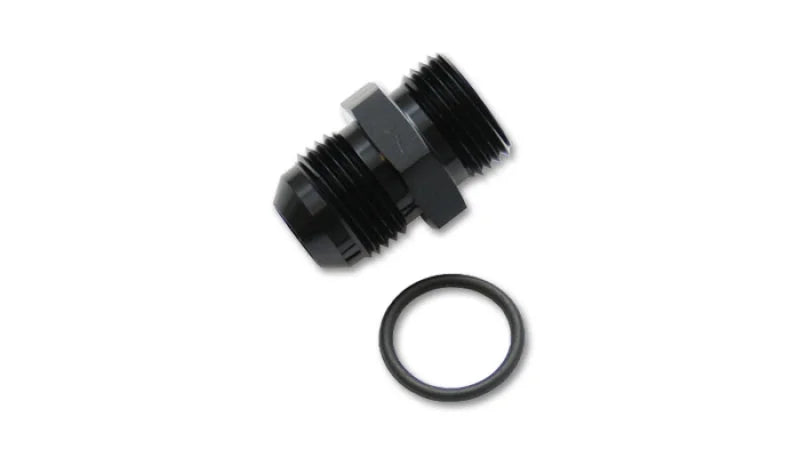 Vibrant -4AN Flare to AN Straight Cut Thread (9/16-18) w/ O-Ring Adapter Fitting - Main Product View