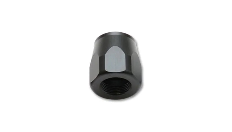 Vibrant -4AN Hose End Socket - Black - Side View