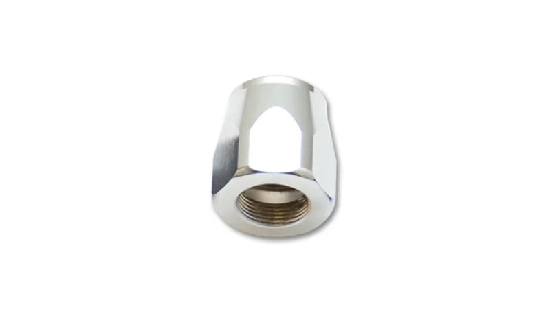 Vibrant -4AN Hose End Socket - Silver - Back View