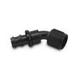 Load image into Gallery viewer, Vibrant -4AN Push-On 45 Deg Hose End Fitting - Aluminum - Side View