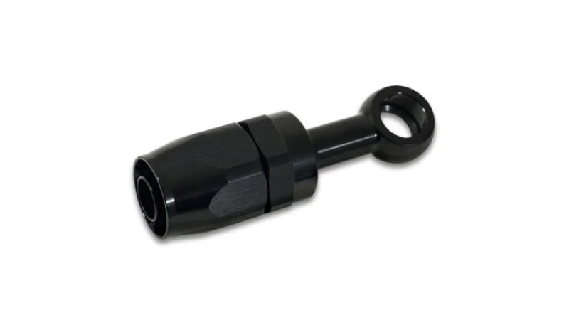 Vibrant -4AN Straight Banjo Hose End Fitting(Use with M8 Banjo Bolt) - Side View