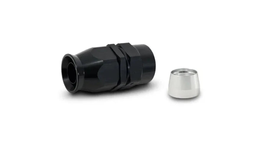 Vibrant -4AN Straight Hose End Fitting for PTFE Lined Hose - Side View