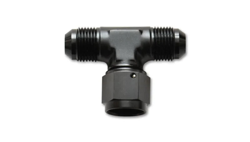 Vibrant -4AN Tee Fitting with Female -4AN Swivel On Side - Main Product View
