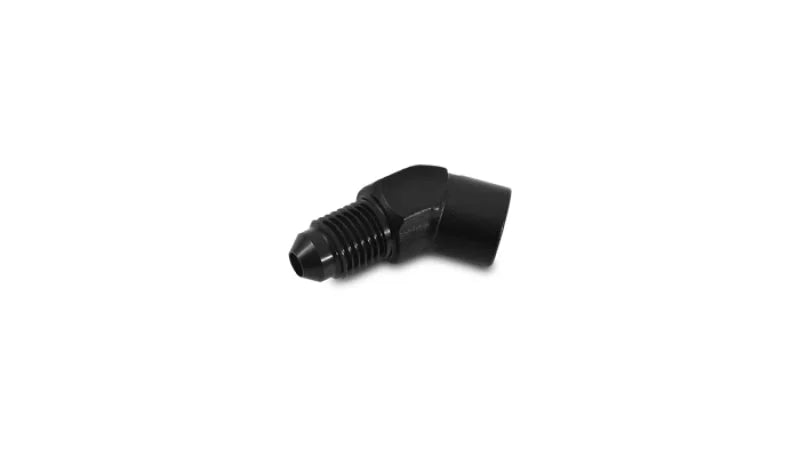 Vibrant -4AN to 1/8in NPT 45 Degree Adapter Fitting - Side View