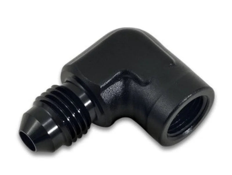 Vibrant -4AN to 1/8in NPT 90 Degree Adapter Fitting - Detail View