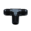 Load image into Gallery viewer, Vibrant -4AN x 1/8in NPT Flare to Pipe Tee Adapter Fitting - Aluminum - Main Product View