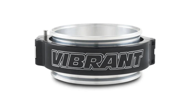 Vibrant 4in O.D. Aluminized HD 2.0 Clamp Assembly - Anodized Black - Main Product View