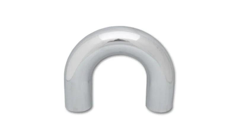 Vibrant 4in O.D. Universal Aluminum Tubing (180 degree Bend) - Polished - Main Product View