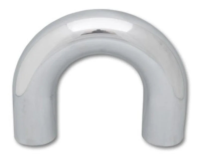 Vibrant 4in O.D. Universal Aluminum Tubing (180 degree Bend) - Polished - Detail View