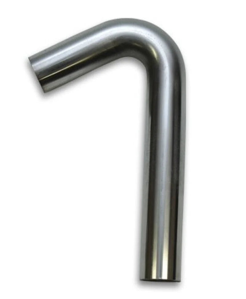 Vibrant 4in OD x 4in CLR 304 Stainless Steel Tubing 120 Degree Mandrel Bend - Back View