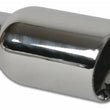 Load image into Gallery viewer, Vibrant 4in Round SS Exhaust Tip (Double Wall Angle Cut Beveled Outlet) - Side View