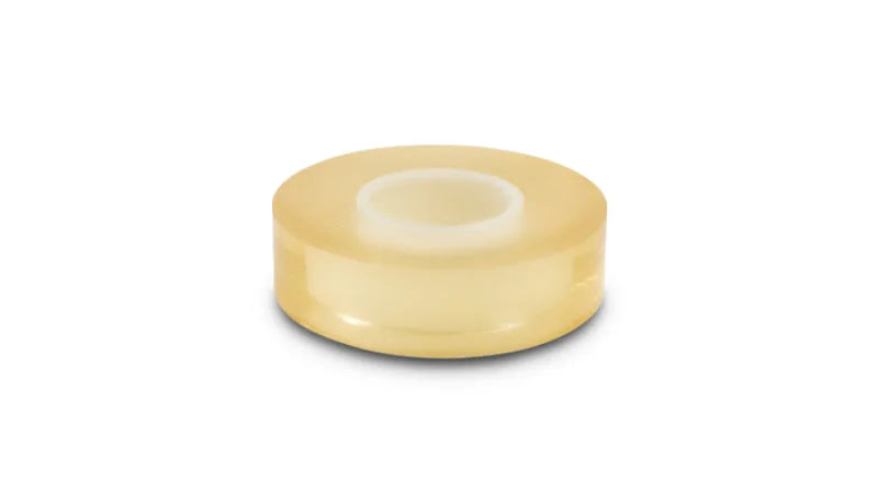 Vibrant 5 Meter (16-1/2 Feet) Roll of Clear Adhesive Clear Cut Tape - Side View