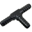 Load image into Gallery viewer, Vibrant 5/16 Barbed Tee Adapter - Aluminum - Side View