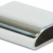 Load image into Gallery viewer, Vibrant 5.5in x 3in Oval SS Exhaust Tip (Single Wall Angle Cut Rolled Edge) - Side View