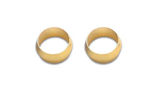 Load image into Gallery viewer, Vibrant 5/8in Brass Olive Hardline Tubing Inserts (2 Pack) - Main Product View