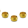Load image into Gallery viewer, Vibrant 5/8in Brass Olive Hardline Tubing Inserts (2 Pack) - Back View