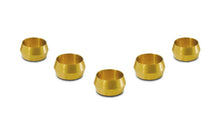 Load image into Gallery viewer, Vibrant 5/8in Brass Olive Hardline Tubing Inserts (2 Pack) - Back View