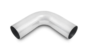 Vibrant 5in OD T6061 Aluminum Mandrel Bend 90 Degree - Polished - Main Product View