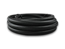 Load image into Gallery viewer, Vibrant -6 AN Black Nylon Braided Flex Hose .56in ID (150 foot roll) - Detail View