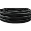 Load image into Gallery viewer, Vibrant -6 AN Black Nylon Braided Flex Hose w/ PTFE liner (5FT long) - Side View
