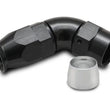 Load image into Gallery viewer, Vibrant 60 Degree High Flow Hose End Fitting for PTFE Lined Hose -12AN - Side View