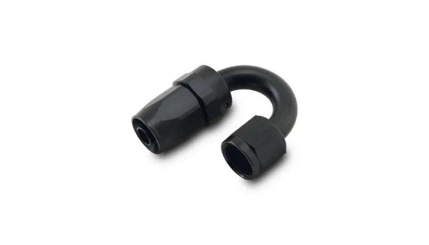 Vibrant -6AN 180 Degree Elbow Hose End Fitting - Side View