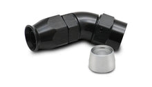 Load image into Gallery viewer, Vibrant -6AN 45 Degree Elbow Hose End Fitting for PTFE Lined Hose - Main Product View