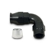 Load image into Gallery viewer, Vibrant -6AN 90 Degree Elbow Hose End Fitting for PTFE Lined Hose - Side View