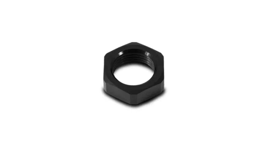 Vibrant -6AN Bulkhead Nut - Aluminum - Side View
