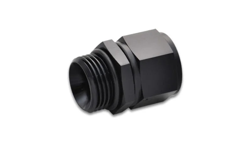 Vibrant -6AN Female to -10 ORB Swivel Adapter w/ O-Ring - Anodized Black - Main Product View