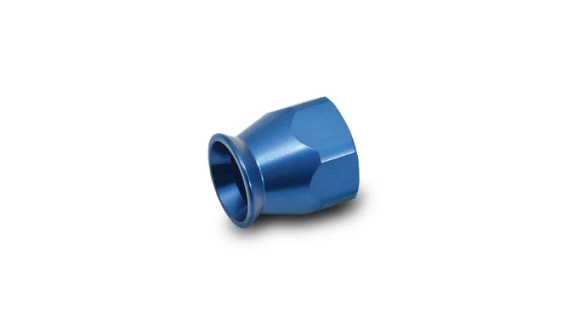 Vibrant -6AN Hose End Socket for PTFE Hose Ends - Blue - Side View