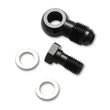 Load image into Gallery viewer, Vibrant -6AN Male Banjo Fitting 10mm x 1.0 Metric Aluminum + 2 Washers - Side View