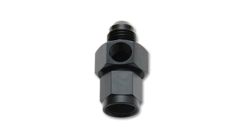 Vibrant -6AN Male to -6AN Female Union Adapter Fitting w/ 1/8in NPT Port - Main Product View
