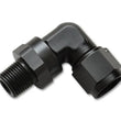 Load image into Gallery viewer, Vibrant -6AN to 1/4in NPT Female Swivel 90 Degree Adapter Fitting - Main Product View