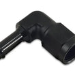 Load image into Gallery viewer, Vibrant -6AN to 3/8in Hose Barb 90 Degree Adapter - Anodized Black - Side View