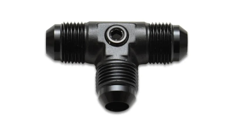 Vibrant -6AN to -6AN Male Tee Adapter Fitting with 1/8in NPT Port - Main Product View
