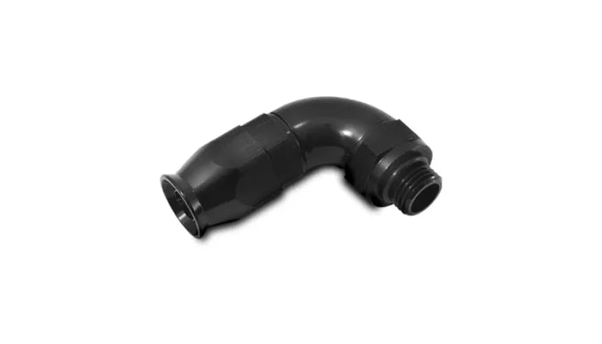 Vibrant -6AN to -6ORB 90 Degree Adapter for PTFE Hose - Side View