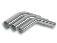 Vibrant .75in O.D. Universal Aluminum Tubing (45 Degree Bend) - Polished - Side View