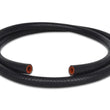 Load image into Gallery viewer, Vibrant 7/8in (22mm) I.D. x 20 ft. Silicon Heater Hose reinforced - Black - Back View