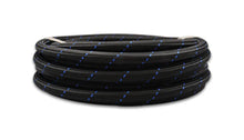 Load image into Gallery viewer, Vibrant -8 AN Two-Tone Black/Blue Nylon Braided Flex Hose (5 foot roll) - Main Product View