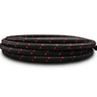Load image into Gallery viewer, Vibrant -8 AN Two-Tone Black/Red Nylon Braided Flex Hose (10 foot roll) - Main Product View