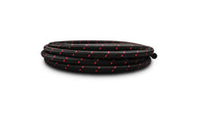 Load image into Gallery viewer, Vibrant -8 AN Two-Tone Black/Red Nylon Braided Flex Hose (10 foot roll) - Main Product View