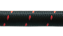 Load image into Gallery viewer, Vibrant -8 AN Two-Tone Black/Red Nylon Braided Flex Hose (2 foot roll) - Main Product View