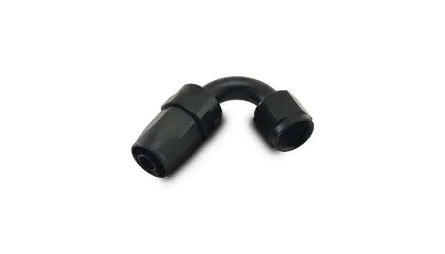 Vibrant -8AN 120 Degree Elbow Hose End Fitting - Side View